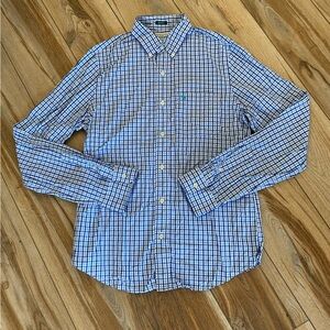 Abercrombie & Fitch Blue and White Plaid Men's Shirt